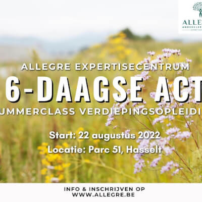 6-daagse ACT verdiepingsopleiding te Hasselt 6-daagse ACT verdiepingsopleiding te Hasselt
